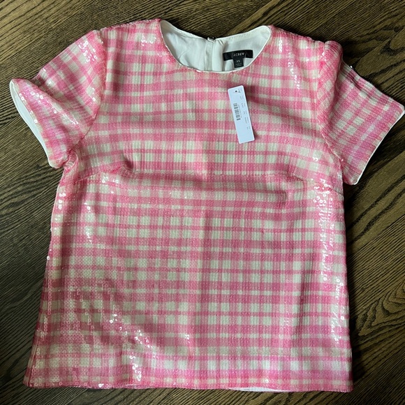 J Crew Sequin Blouse - Size XS - Picture 1 of 3